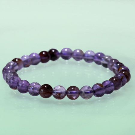 Bracelet Super seven ou Cacoxénite 6 mm