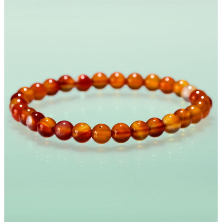 Bracelet Cornaline 6 mm