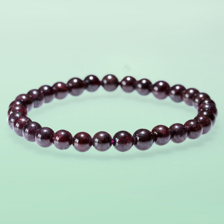 Bracelet Grenat 6 mm