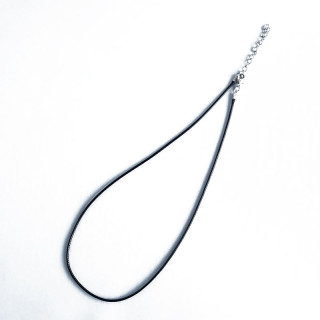 Collier cordon ciré noir