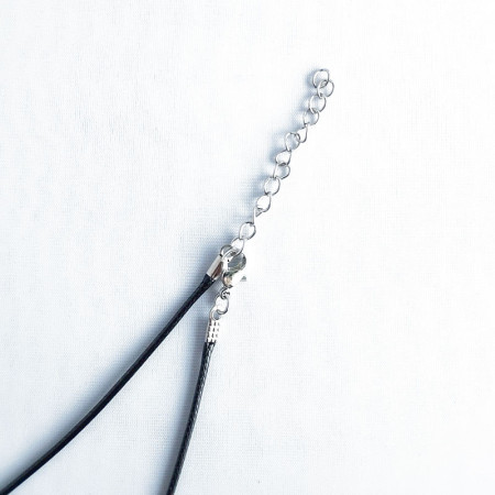 Collier cordon ciré noir 2