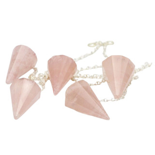 Pendule en quartz rose