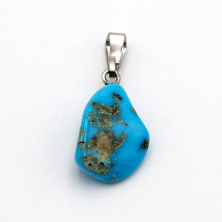 Pendentif pierre turquoise naturelle