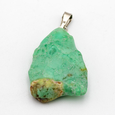 Pendentif en Chrsoprase naturelle