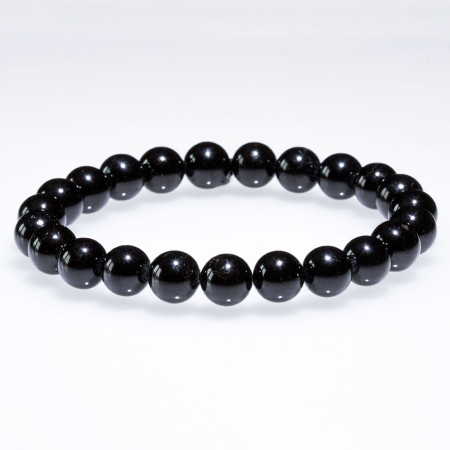 Bracelet Spinelle noir 8 mm
