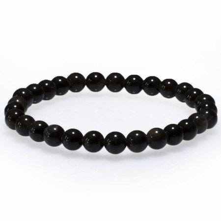Bracelet pierre spinelle noire