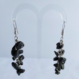 boucles d'oreilles onyx