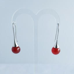 Boucles d'oreilles en cornaline