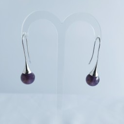 Boucles d'oreilles en améthyste