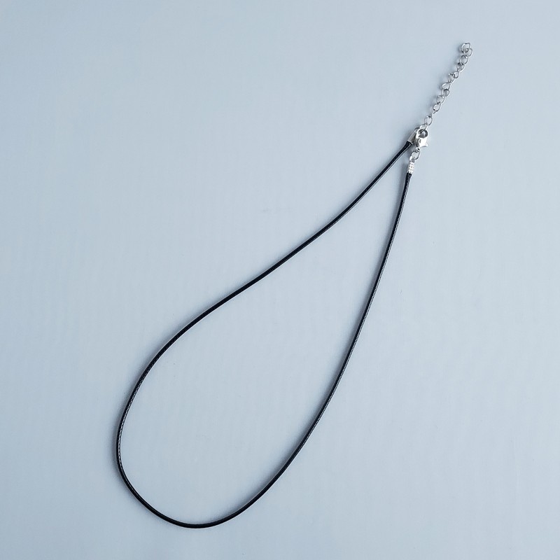 Collier cordon ciré noir Collier cordon ciré noir