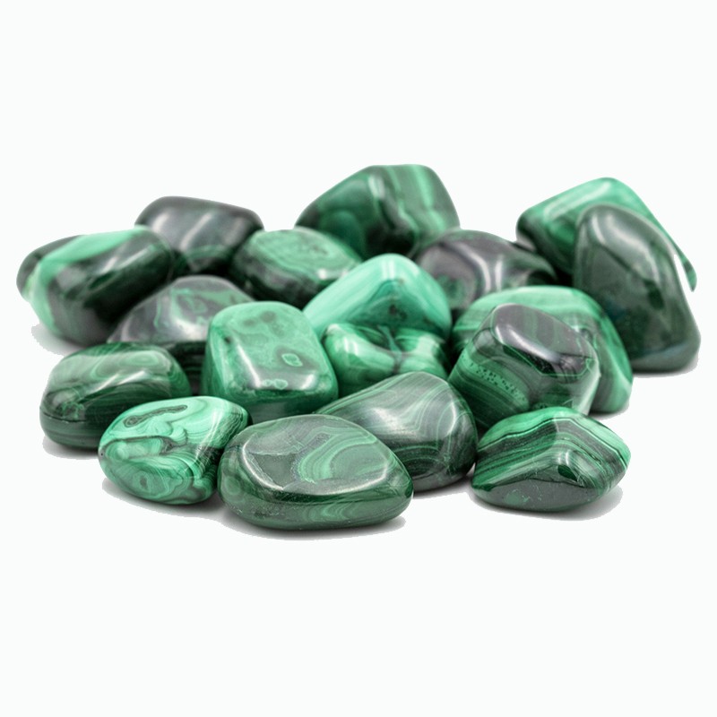 Galet Malachite polie