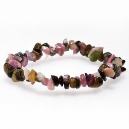 Bracelet chips Tourmaline multicolore