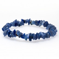 Bracelet chips Cyanite bleue