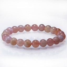 Bracelet Morganite 8 mm