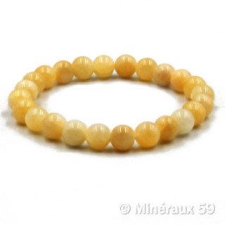 Bracelet Calcite jaune 8 mm