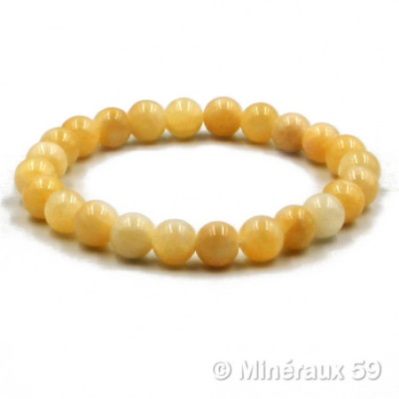 Bracelet Calcite jaune 8 mm