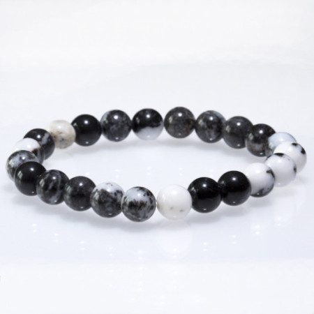 Bracelet Jaspe Zèbre 8 mm