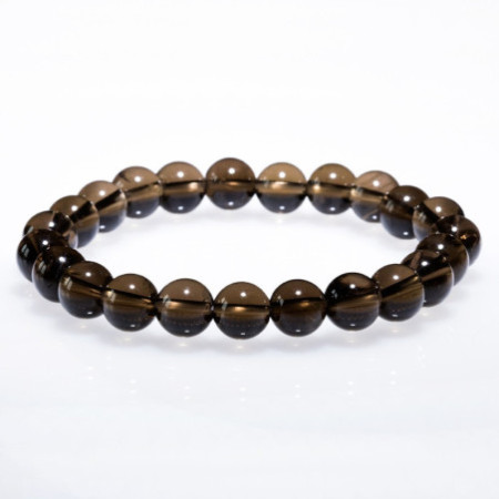 Bracelet Quartz fumé 8 mm