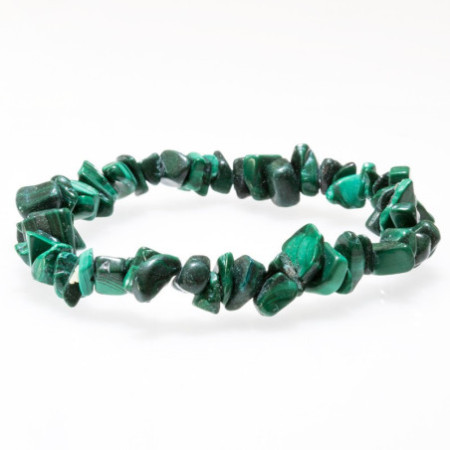 Bracelet chips Malachite
