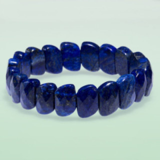 Bracelet plat 2 Lapis Lazuli