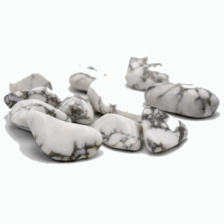 Galet Howlite poli