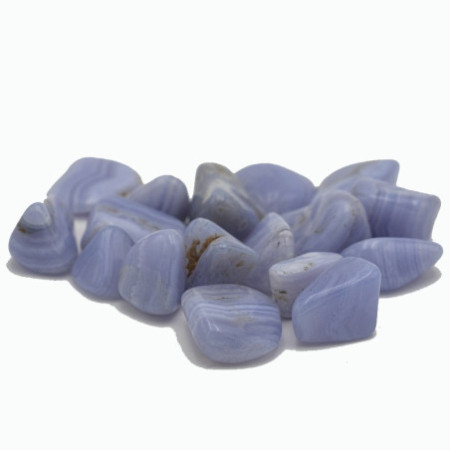 Galet Calcédoine bleue