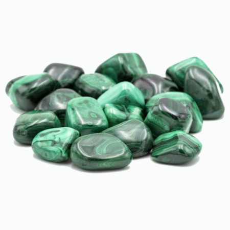 Galet Malachite polie