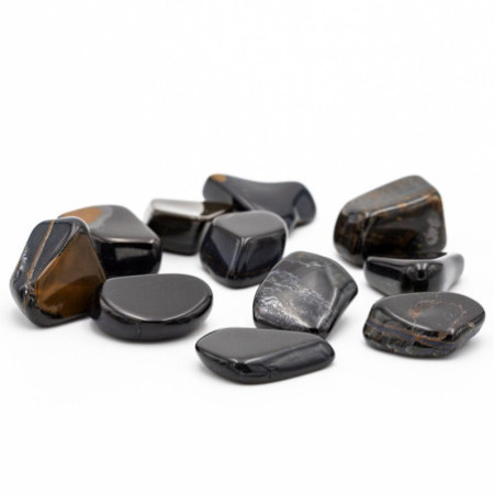 Galet oeil de faucon poli