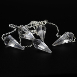 Pendule en cristal de roche véritable