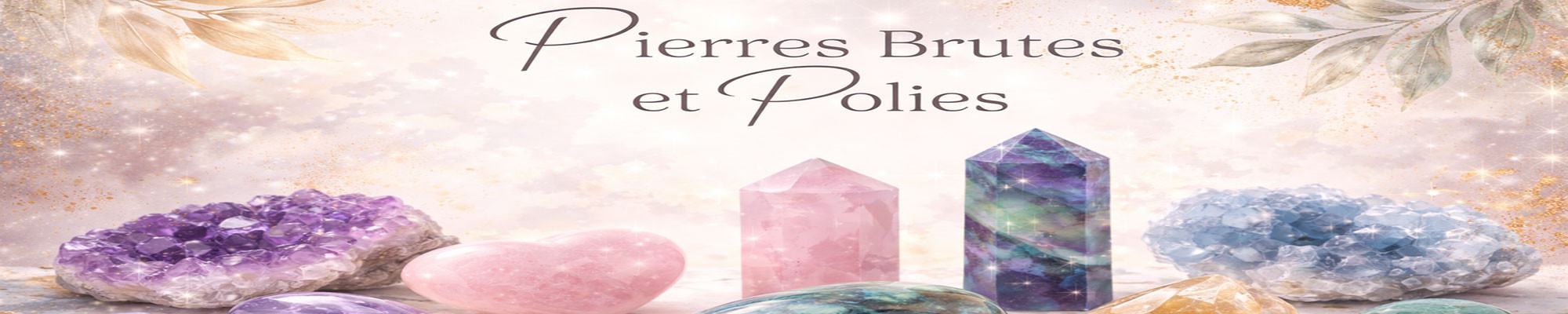 pierres naturelles brutes et polies